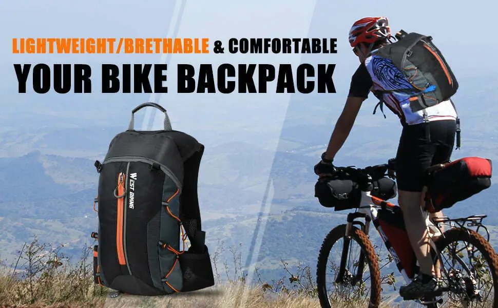 WEST BIKING Bicycle Bike Bags 10L Portable Waterproof Road Cycling Water Bag Outdoor Sport Climbing Pouch Hydration Backpack