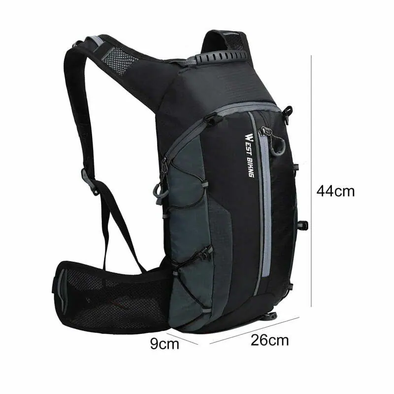 WEST BIKING Bicycle Bike Bags 10L Portable Waterproof Road Cycling Water Bag Outdoor Sport Climbing Pouch Hydration Backpack