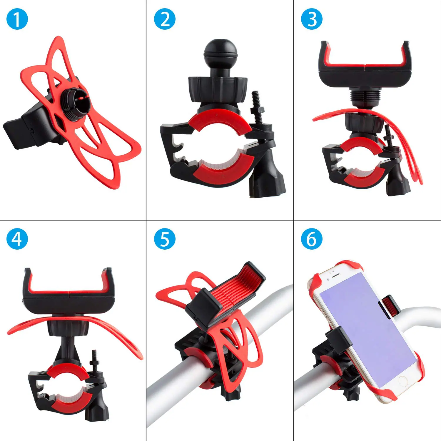 Untoom Bike Phone Holder Universal Cell Phone Bicycle Motorcycle MTB Handlebar Mount Cradle for iPhone X Xs Max 8 7 Plus Samsung Untoom Bike Phone Holder Universal Cell Phone Bicycle Motorcycle MTB Handlebar Mount Cradle for iPhone X Xs Max 8 7 Plus Samsung