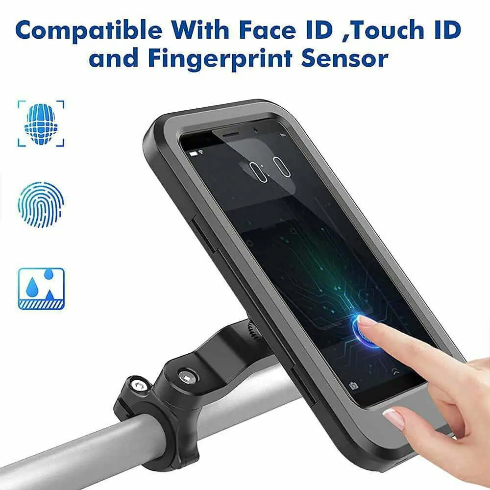 Rainproof Bike Phone Holder Waterproof Bicycle Mobile Phone Stand Motorcycle Handlebar Cellphone Mount Motorbike Cycling Screen