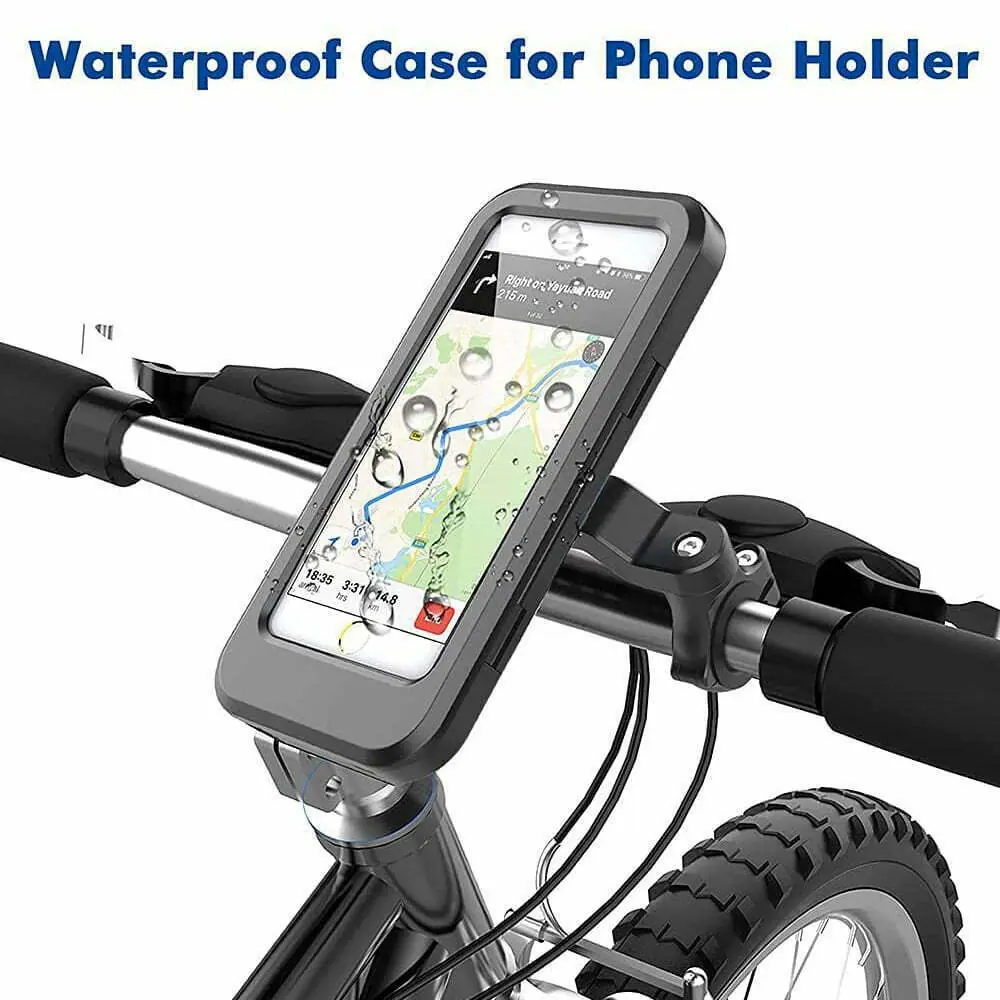 Rainproof Bike Phone Holder Waterproof Bicycle Mobile Phone Stand Motorcycle Handlebar Cellphone Mount Motorbike Cycling Screen