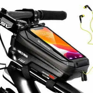 WILD MAN Bicycle Bag Phone Holder Case Waterproof Mountain Road Frame Front Top Tube Bike Bag Handlebar MTB Bike  Accessories