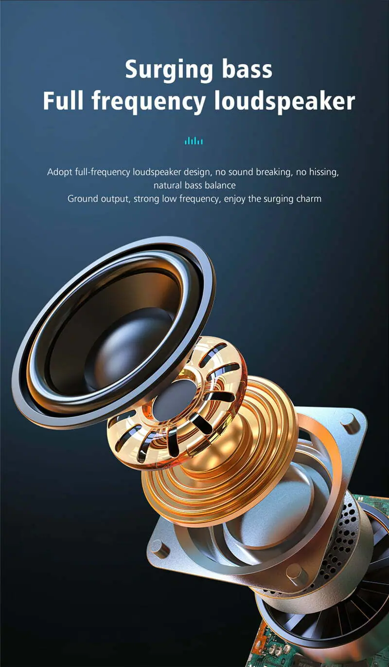 ZEALOT S1 Wireless Bluetooth Speaker FM radio Outdoor Portable Bicycle Speaker mini Column +Power Bank+Flashlight+Bike+Mount