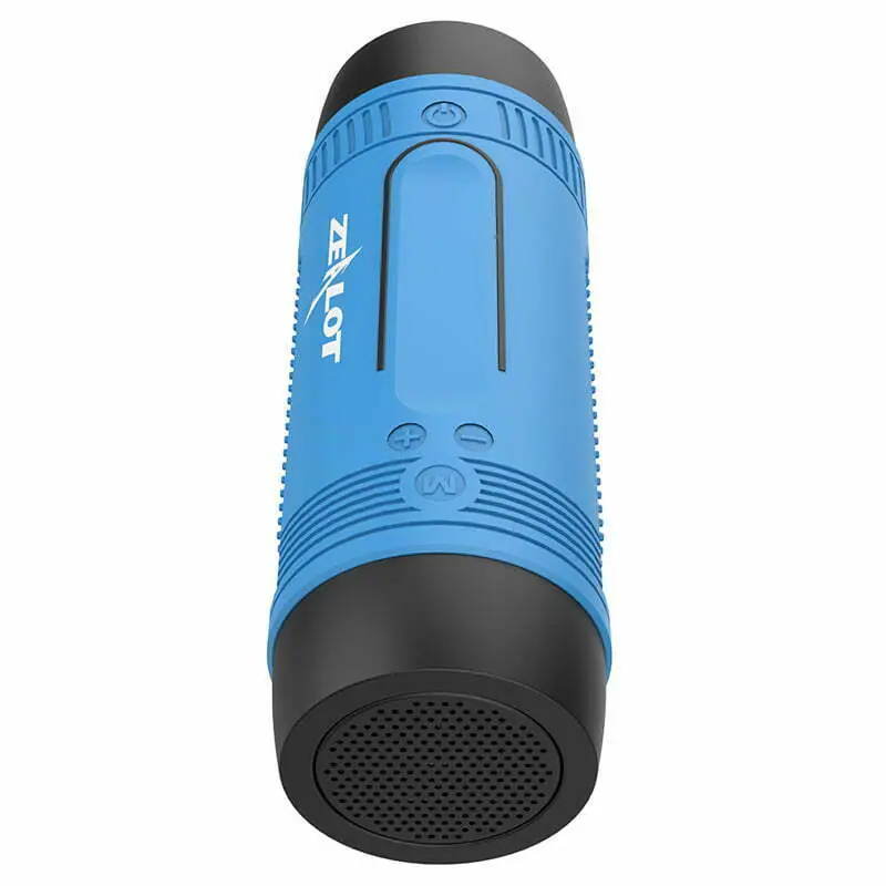 ZEALOT S1 Wireless Bluetooth Speaker FM radio Outdoor Portable Bicycle Speaker mini Column +Power Bank+Flashlight+Bike+Mount