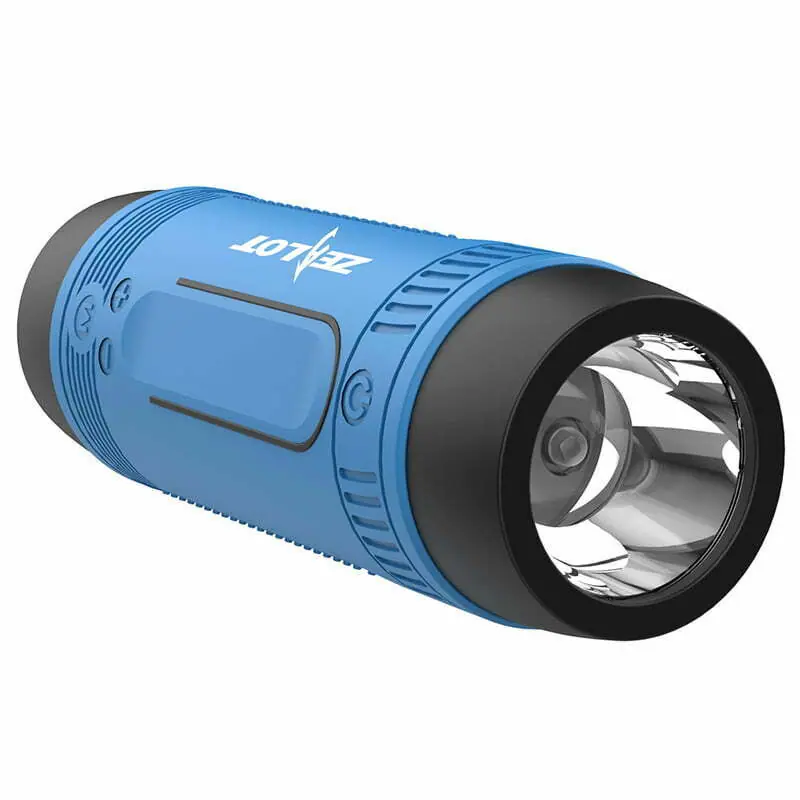 ZEALOT S1 Wireless Bluetooth Speaker FM radio Outdoor Portable Bicycle Speaker mini Column +Power Bank+Flashlight+Bike+Mount