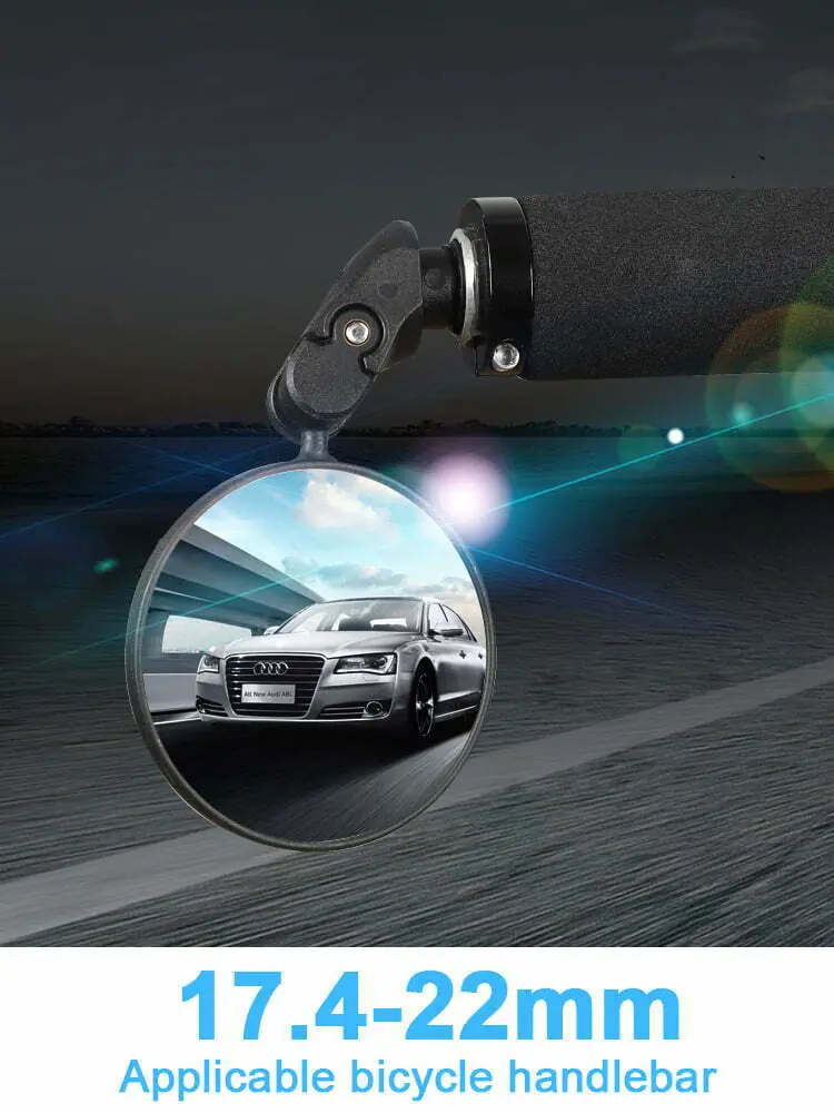 1/2PCS Universal Bicycle Rearview Mirror Adjustable Rotate Wide-Angle Cycling Handlebar Rear View for MTB Road Bike Accessories