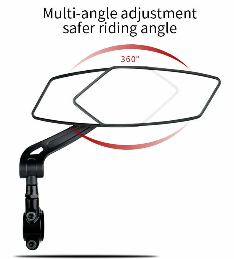 EasyDo Bicycle Handlebar Rear View Mirror Bike Cycling Wide Range Back Sight Reflector Adjustable Left Scooter E Bike Mirror EasyDo Bicycle Handlebar Rear View Mirror Bike Cycling Wide Range Back Sight Reflector Adjustable Left Scooter E Bike Mirror