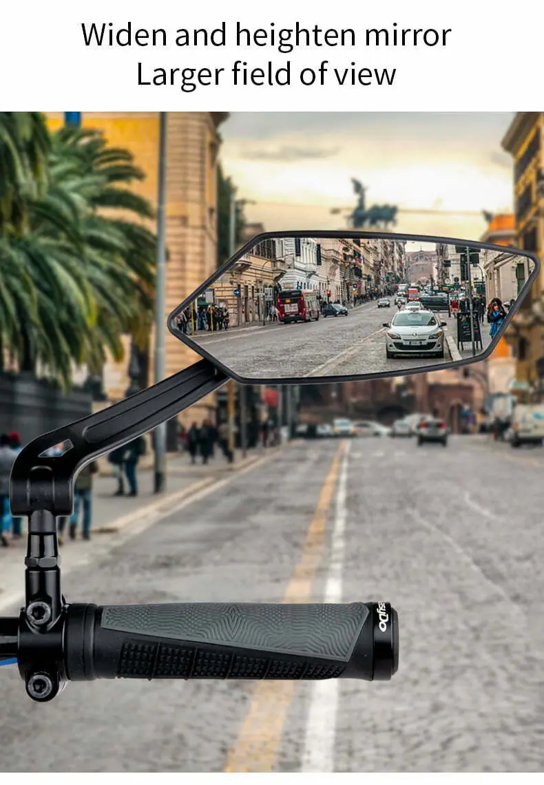 EasyDo Bicycle Handlebar Rear View Mirror Bike Cycling Wide Range Back Sight Reflector Adjustable Left Scooter E Bike Mirror EasyDo Bicycle Handlebar Rear View Mirror Bike Cycling Wide Range Back Sight Reflector Adjustable Left Scooter E Bike Mirror