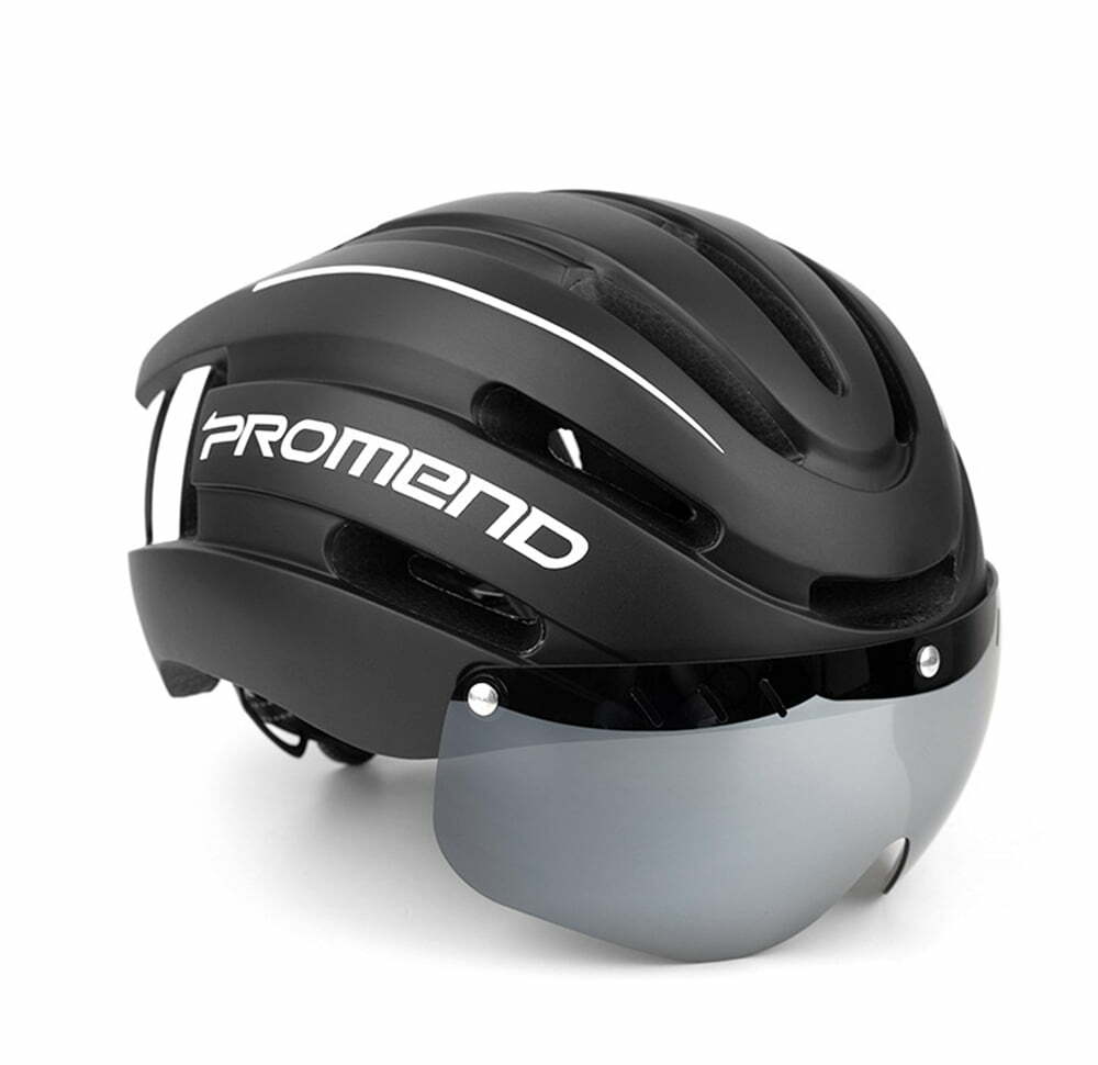 PROMEND Bicycle Helmet LED Light Rechargeable Intergrally-molded Cycling Helmet Mountain Road Bike Helmet Sport Safe Hat For Man