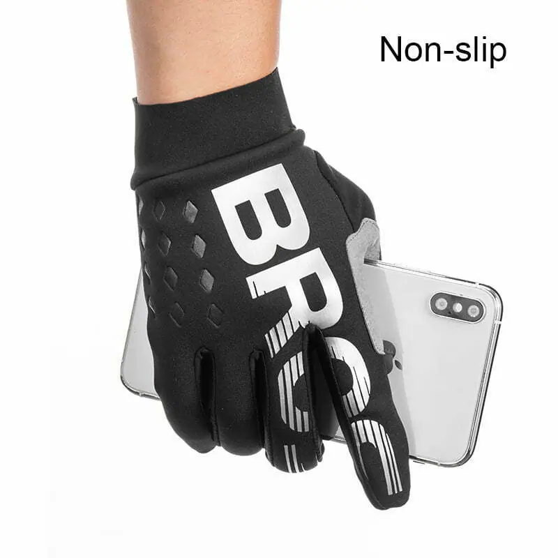 ROCKBROS Winter Gloves Bicycle Gloves Windproof Waterproof Gloves Warm Fleece Cycling Gloves Motorcycle Gloves Skiing Gloves Bik