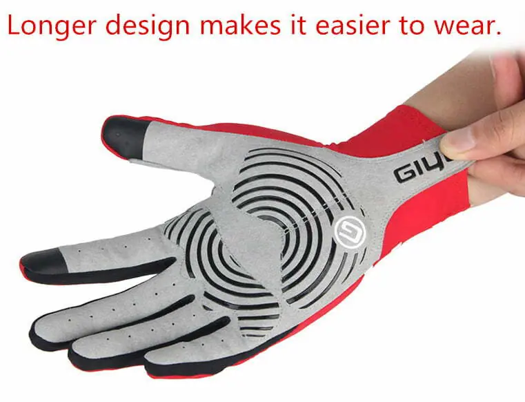 GIYO Touch Screen Long Full Fingers Half Fingers Gel Sports Cycling Gloves MTB Road Bike Riding Racing Women Men Bicycle Gloves