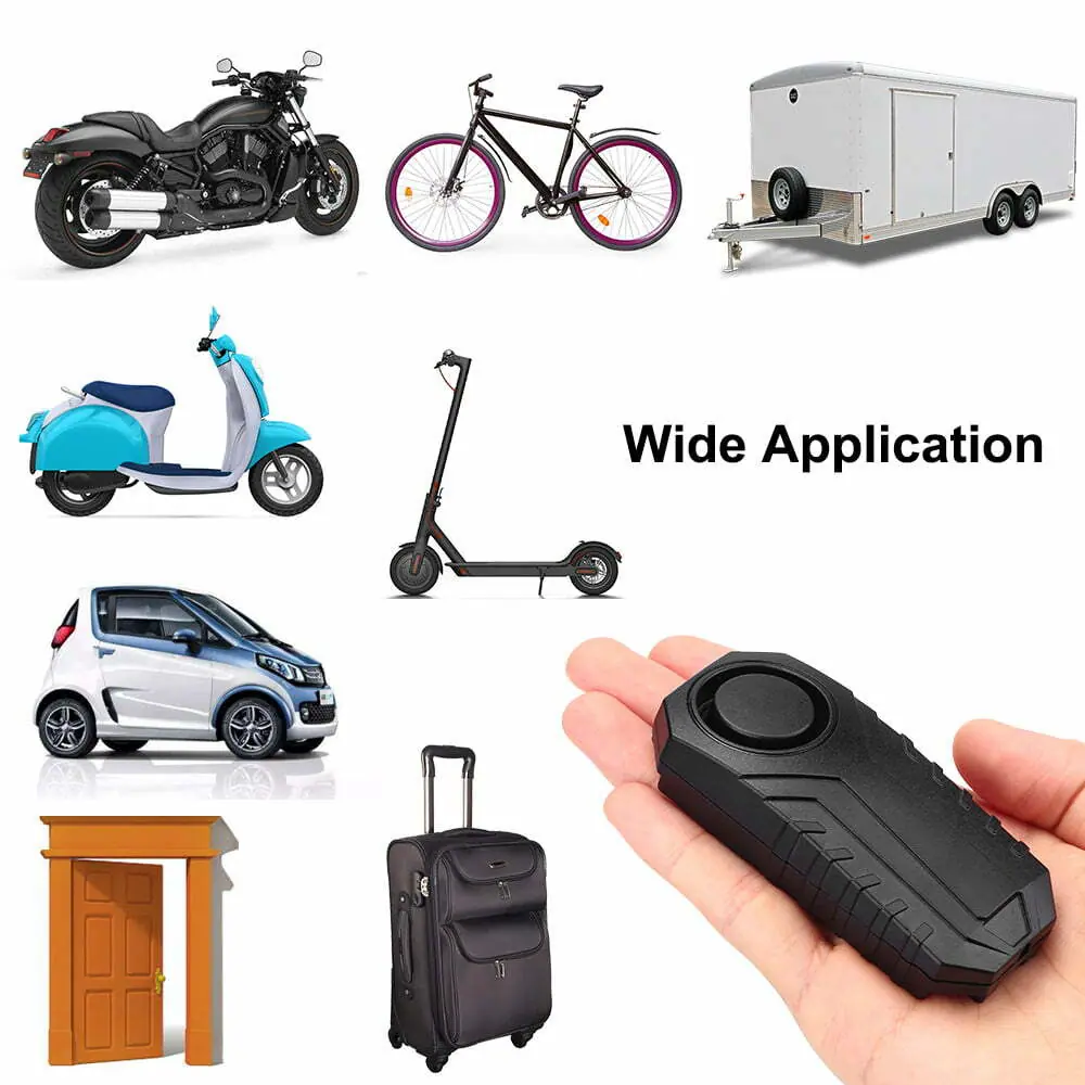 Awapow Waterproof Bike Motorcycle Electric Bicycle Security Anti Lost Wireless Remote Control Vibration Detector Alarm