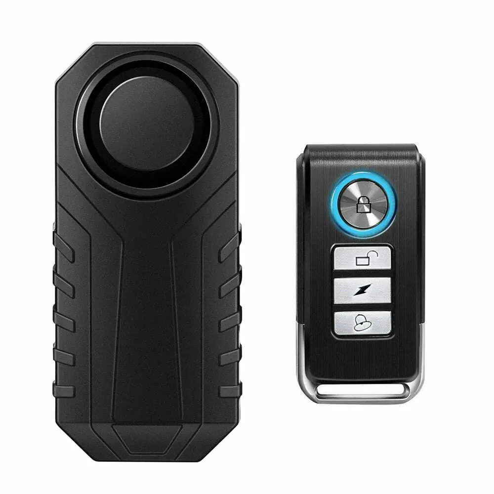 Awapow Waterproof Bike Motorcycle Electric Bicycle Security Anti Lost Wireless Remote Control Vibration Detector Alarm