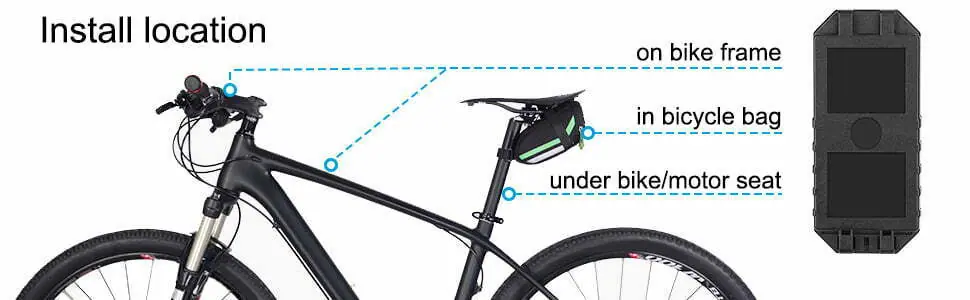 Awapow Waterproof Bike Motorcycle Electric Bicycle Security Anti Lost Wireless Remote Control Vibration Detector Alarm