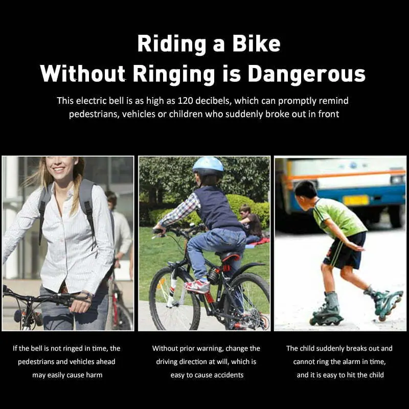 timbre bicicleta USB Rechargeable Bike horn 120db Cycling bicycle horn Electric Mini bocina bicicleta Portable buzina bicicleta