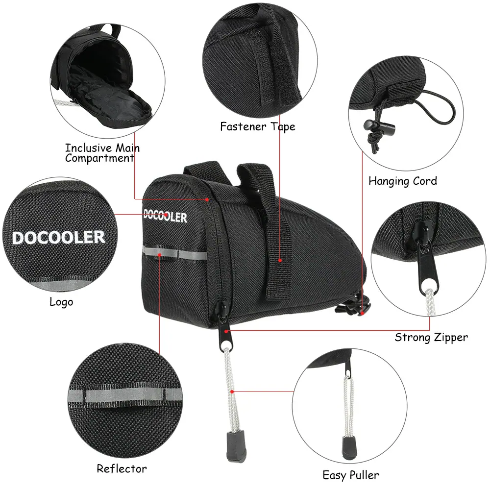 Bike Trunk Bag 7L Bicycle Bag Water Resistant Bike Rack Bag with Waterproof Rain Cover bycicle bag