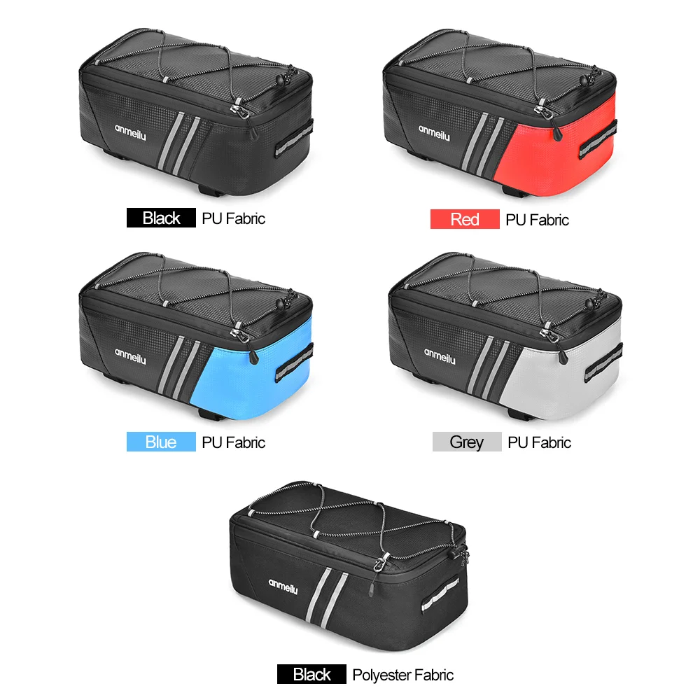 Bike Trunk Bag 7L Bicycle Bag Water Resistant Bike Rack Bag with Waterproof Rain Cover bycicle bag