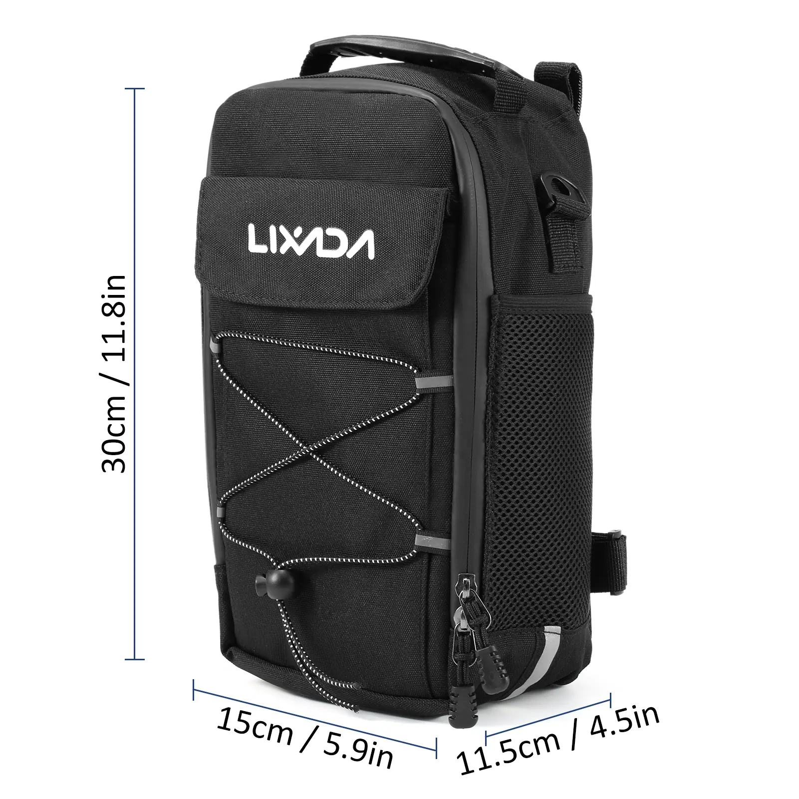 Bike Trunk Bag 7L Bicycle Bag Water Resistant Bike Rack Bag with Waterproof Rain Cover bycicle bag
