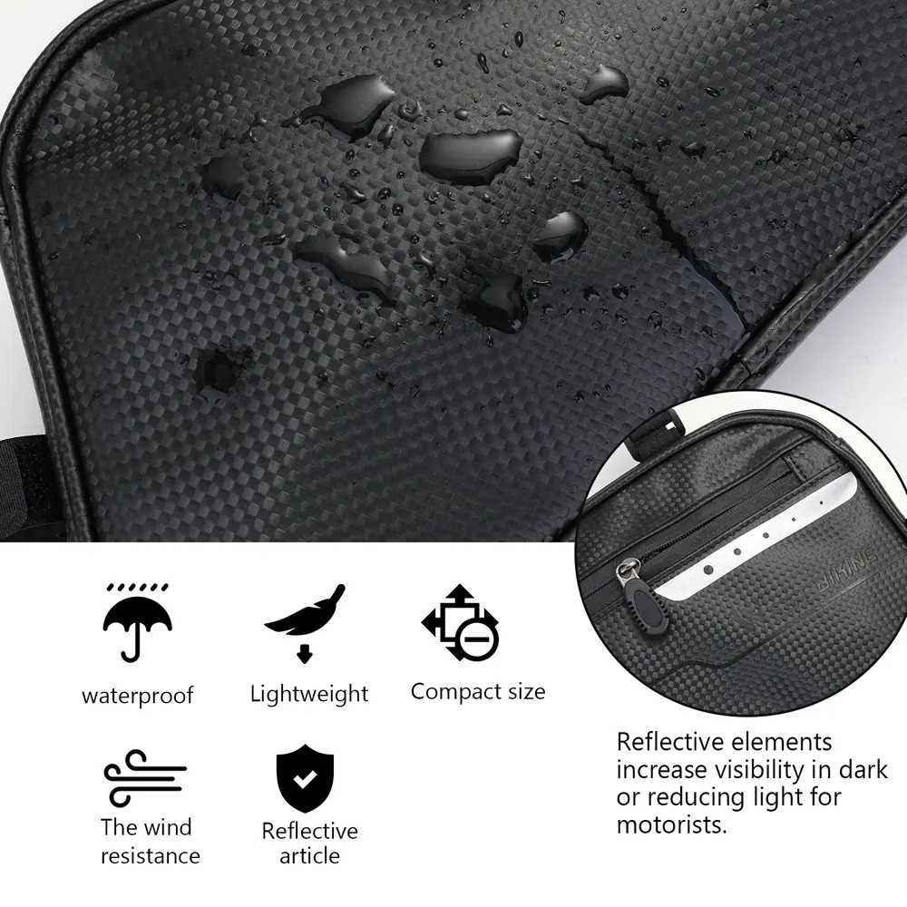 Bike Trunk Bag 7L Bicycle Bag Water Resistant Bike Rack Bag with Waterproof Rain Cover bycicle bag