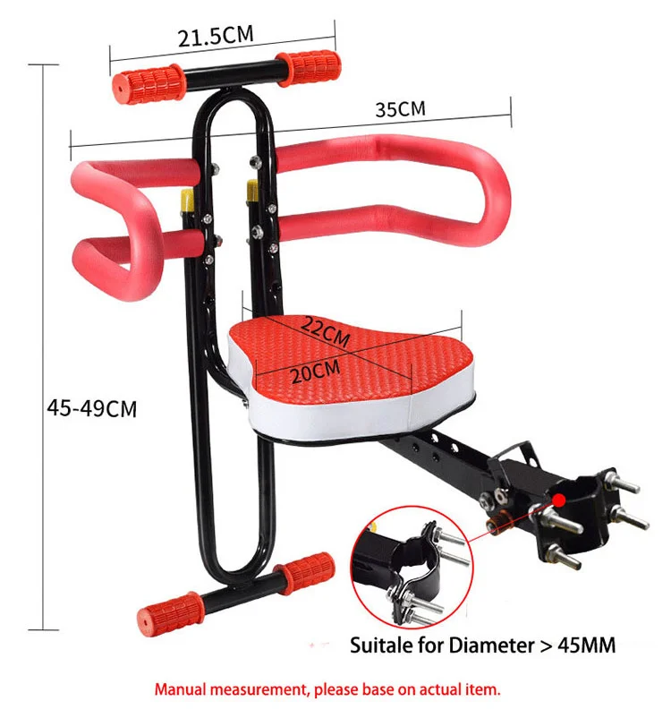 Electr Scooter Front Kids Seat Bike Bicycle Child Saddle Foldable Universal Baby Safe Chair for Skateboard Escooter Accessories
