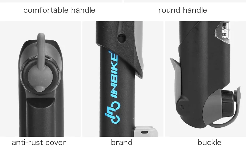 INBIKE Portable Bicycle Pump Mini Hand Pump Cycling Air Pump Ball Toy Tire Inflator Schrader Presta MTB Mountain Bike Pump IQ310